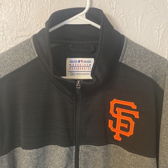 San Francisco Giants Sports by Carl Banks Men’s Black & Orange Full Zip Jacket - Picture 4 of 10